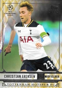 2016-17 Topps UCL Showcase Christian Eriksen Tottenham Hotspur Gold /99 - Picture 1 of 3