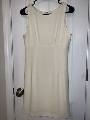 Ann Tijan For Kenar Dress Petite Off White Sleeveless Size 8 Lined Bride Party A - Image 1 of 4
