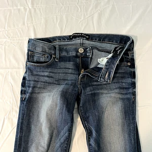 Pantalones de mezclilla Express para mujer 2R azul tiro bajo rascacielos - Imagen 1 de 13
