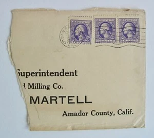 Antique Lilac 3 Cent Washington Stamps Amador County California San Francisco - Picture 1 of 2