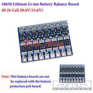 8S 8 Cell 29.6V 33.6V 18650 Li-ion Lithium Battery Charger Module Balance Board - Picture 1 of 3
