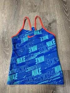 nike girls tankini size 12 Swimsuit Tank Top (hung Up) - Picture 1 of 1