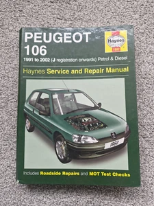 Peugeot 106 Haynes 1882 Service & Repair Manual - 1991 - 2002 (J reg onwards) - Picture 1 of 11