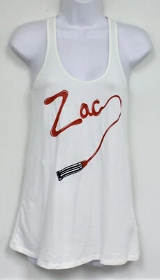 Zac Posen помада белая футболка гонщик назад Майка новый - Изображение 1 из 4