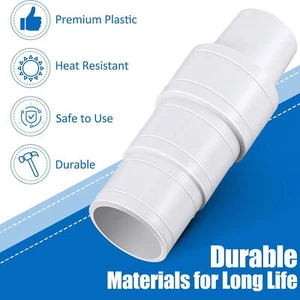 1-1/4" or 1-1/2" Hose Coupling Connector, Connect Swimming Pool Vacuum Hoses Spa - Picture 1 of 8
