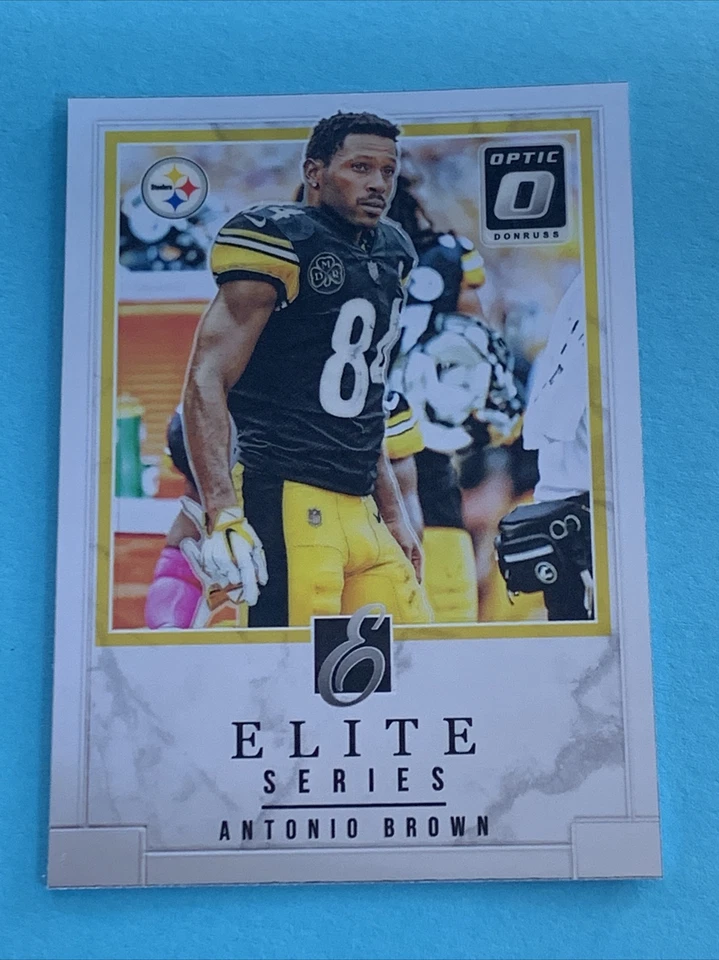 2018 Panini Donruss Optic Antonio Brown Elite Series #ES-AB Pittsburgh Steelers - Image 1 of 2