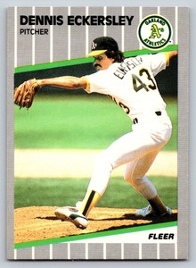 1989  Fleer #7 Dennis Eckersley Oakland Athletics