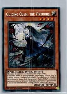 Yugioh! Guiding Quem, the Virtuous RA04-EN043 Secret Rare NM - Picture 1 of 2