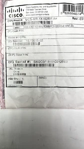 CISCO UCS-MR-1X162RY-A 16GB DDR3-1600-MHZ RDIMM/PC3-12800 - Picture 1 of 3