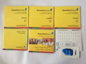 Rosetta Stone French Francais Version 4 Level 1, 2, 3 Language Learning Software - Picture 1 of 5