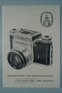 Kopie: Kameras aus Dresden, Dt. Exp./Imp.-Ges. Berlin 1957, Kamerakatalog 48 S. - Picture 1 of 1