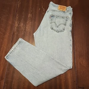 Vintage Y2K Mens Levi's 550 36×32 Relaxed Straight Leg Skater Grunge Blue Jean - Picture 1 of 14