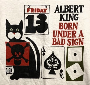 T-Shirt 2XL Albert King "Born Under A Bad Sign" 1967 Debut Album Cover T-Shirt - Picture 1 of 2