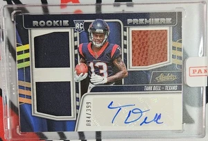 2023 Panini Absolute Tank Dell RC #RPM-TD Rookie Premiere Materials Autos #/399 - Picture 1 of 2