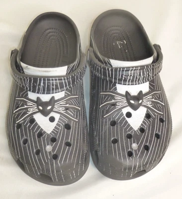 Crocs Nightmare Before Christmas Classic Clogs Mens 9 Womens 11 Jack Skellington - Image 1 of 4