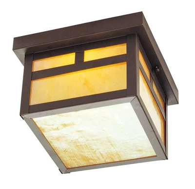 Livex Lighting 2138-07 Montclair Mission Outdoor Ceiling Light Bronze - Image 1 of 4