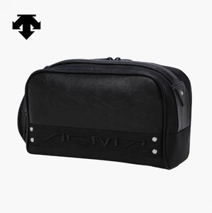 NEW DESCENTE GOLF Men's ACMT 2 Zipper Pouch BLACK - Picture 1 of 11