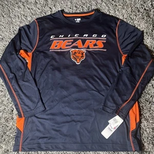NUEVO CON ETIQUETAS NFL Team Apparel Chicago Bears LS Camiseta Para Hombre XL Azul Marino Naranja TX3 Genial - Imagen 1 de 23