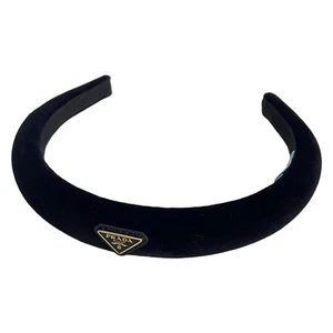 Auth PRADA 1IH020 Black Velour Other Jewellery - Picture 1 of 3