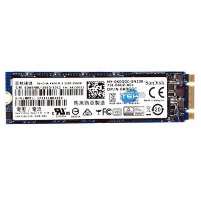 Sandisk X400 Ssd 256GB M.2 Sata Ngff 2280 Festplatte Zustand Solid Pc N Überholt - Bild 1 von 4