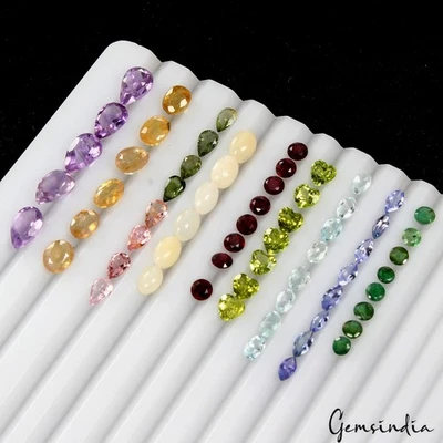 63 Pcs Estate Genuine Semi Precious Loose Mix Cut Multi Gemstone Lot Collection - Image 1 of 4