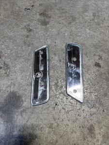 Jeep Cherokee XJ 84-96 Interior Arm Rest Chrome Backing Plate Pieces OEM (Z86) - Picture 1 of 6