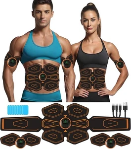 EMS Bauchmuskeltrainer Fitnessgürtel Trainingsgerät elektrisch Stimulationsgerät - Bild 1 von 7