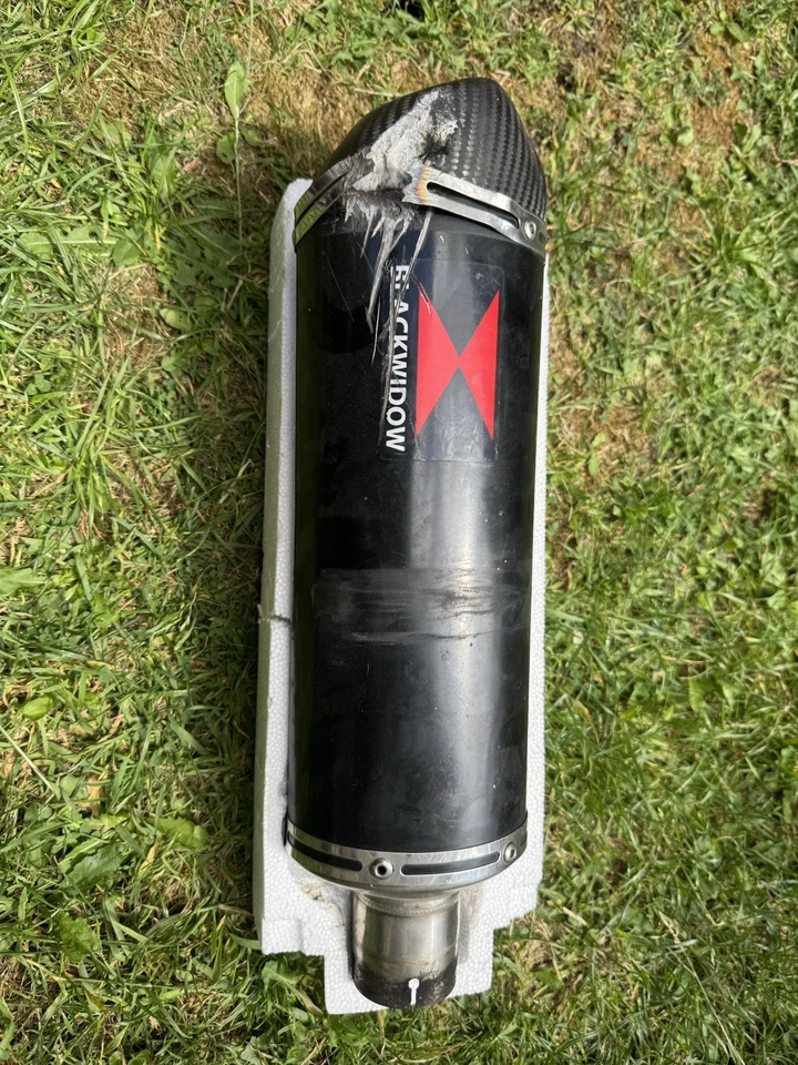 Blackwidow Exhaust From an mt-125 - Slide Damage - Image 1 of 2