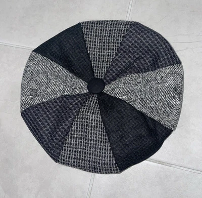 Multicolored Patchwork 8 Panel Applejack/ Newsboy Cap USA Medium - Image 1 of 4