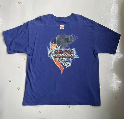 Camisa Promocional Juego Tekken Dark Resurrection 1994 De Colección Azul Salmonete Talla XL Foto 1 de 4