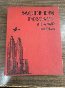 Modern Postage Stamp Album Fully Illustrated ( Filled With Antique Stamps ) 1938 - Picture 1 of 24
