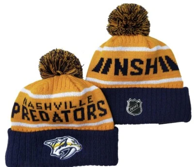 Gorro New Era Nashville Predators, blanco, azul, amarillo/dorado, NHL, OSFM Foto 1 de 4