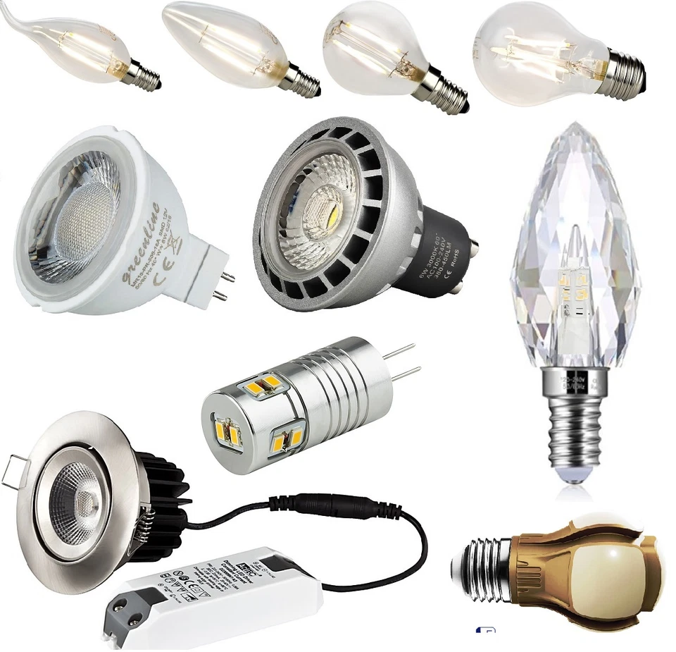LED-Beleuchtung von A-Z   GU10 MR16 MR11 E14 E27 G4 G9 GU4  Lampe 1,5 - 15 Watt  - Bild 1 von 1