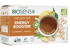 Lot de 3 boîtes Thé vert Bio Energy Booster Gingembre ginseng BIOSENS exp 02/26