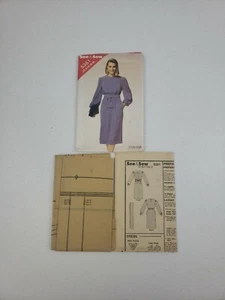 Butterick See & Sew 5361 Sewing Pattern MISSES L/S DRESS SIZE B 14 16 18 UNCUT - Picture 1 of 9