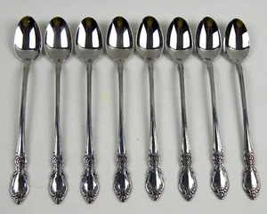 8er Set Oneida Community PLANTATION Edelstahl Besteck Eisteelöffel Sehr guter Zustand - Bild 1 von 6
