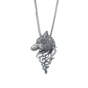 Collar Cabeza de Lobo Plateado - Juego de Tronos Casa Stark, Direwolf, GOT - Perro - Imagen 1 de 2