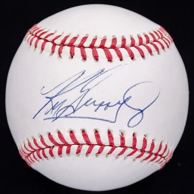 Ken Griffey Jr. Signed Official American League Baseball  JSA COA - Image 1 of 4