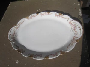 THEODORE HAVILAND LIMOGES SCHLEIGER 145 GROSSE 21" PLATTE ROSA ROSEN - Bild 1 von 4