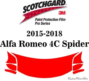3M Scotchgard Paint Protection Film Pro Series 2015 - 2021 Alfa Romeo 4C Spider - Picture 1 of 1