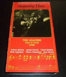 "THE LEADERS: JAZZ IN PARIS 1988" VHS 1990 Rhapsody Blythe/Bowie/McBee/Lightsey - Picture 1 of 5