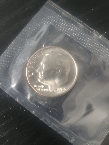 1965 SMS Clad Roosevelt Dime Uncirculated in Mint Cello free shipping Cover