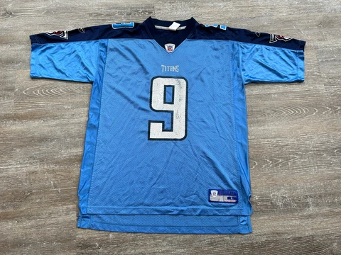 VTG 2000s Steve McNair Tennessee Titans NFL Reebok Football Jersey Mesh mens L Cover