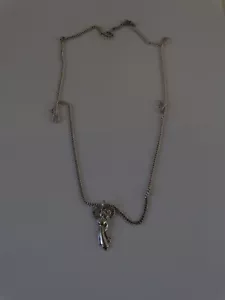 925 STERLING SILVER ANGEL NECKLACE with PENDANT 24 inch - Picture 1 of 5