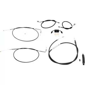 LA Choppers Standard Vinyl Braided Handlebar Cable/Brake Line Kit LA-8211KT-13B - Picture 1 of 1