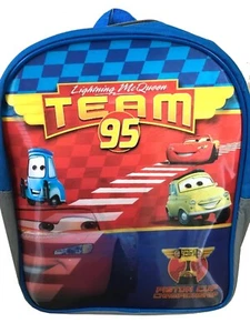 Disney Cars Saetta McQueen 11" Zaino Lenticolare Scuola Bambino Borsa Bambini - Foto 1 di 6