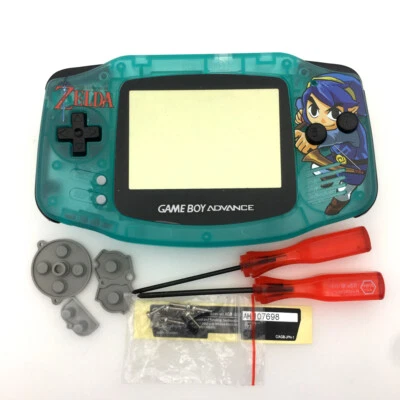 GBA The Legend of Zelda Luminous Clear Green Housing Game Boy Advance case Cover - Image 1 of 4