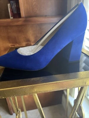Nine West Shoe 8 Med. Womens Dress Pump. Blue - Image 1 of 3