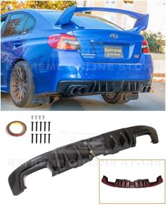 For 15-21 Subaru WRX STi Hydro-Dipped Carbon Fiber Rear Lower Fin Diffuser