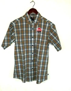 Camicia Dickies Flex Mositure Wicing manica corta a quadri vestibilità rilassata lavoro nuova con etichetta - Foto 1 di 5